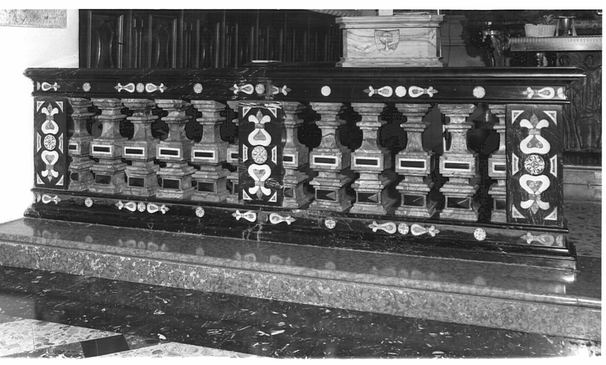 balaustrata, opera isolata - bottega lombarda (sec. XVII)