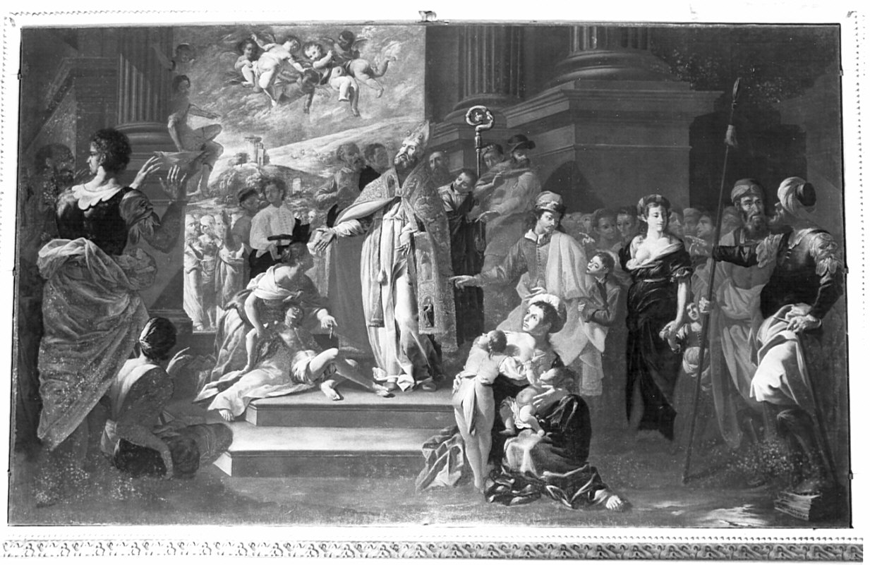 Miracolo di San Martino (dipinto, opera isolata) di Fiori Federico detto Barocci (sec. XVII)