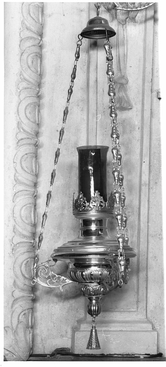 lampada pensile, coppia - bottega lombarda (seconda metà sec. XVIII)