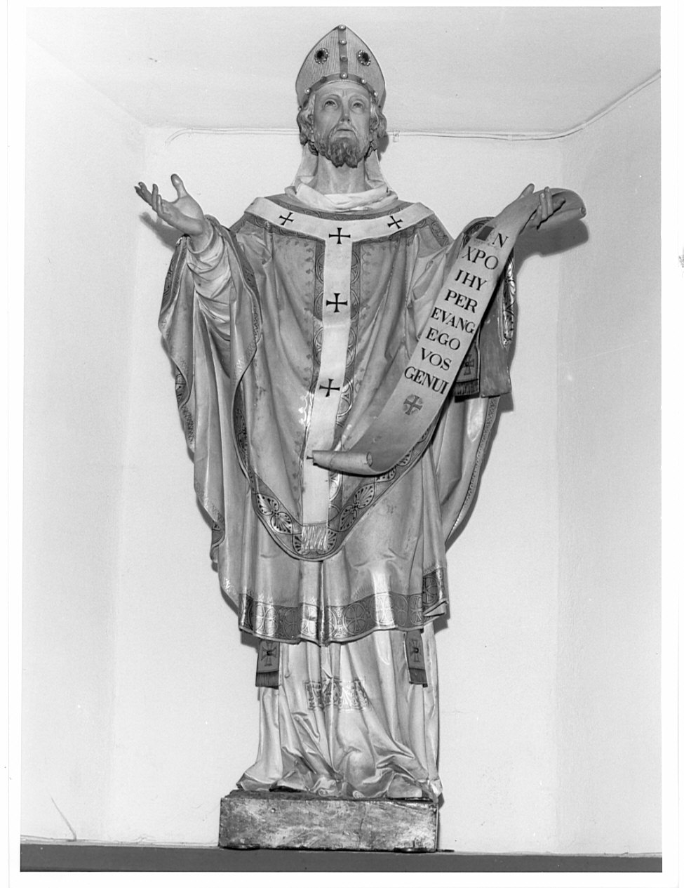 San Martino (statua, opera isolata) - bottega lombarda (secc. XVIII/ XIX)