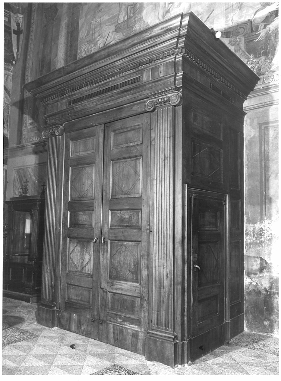 bussola d'ingresso, opera isolata - bottega lombarda (sec. XIX)