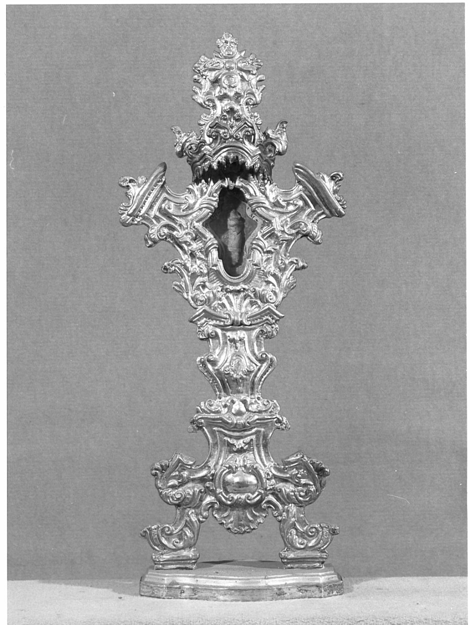 reliquiario-ostensorio, serie - bottega lombarda (prima metà sec. XVIII)