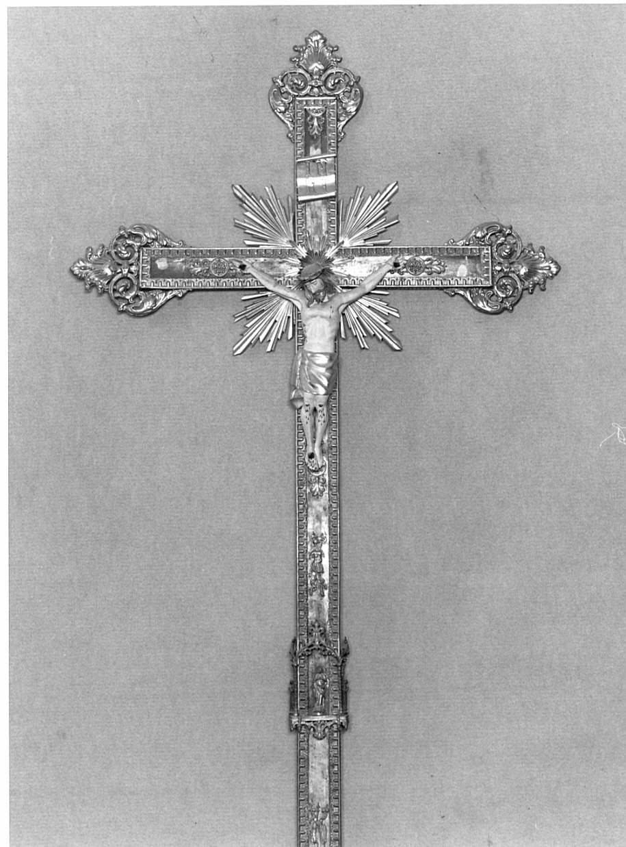 croce processionale, opera isolata - bottega lombarda (sec. XIX)