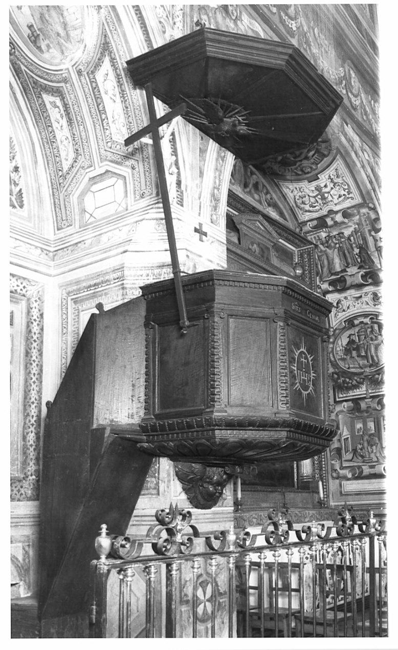 pulpito, opera isolata - bottega genovese (sec. XVII)