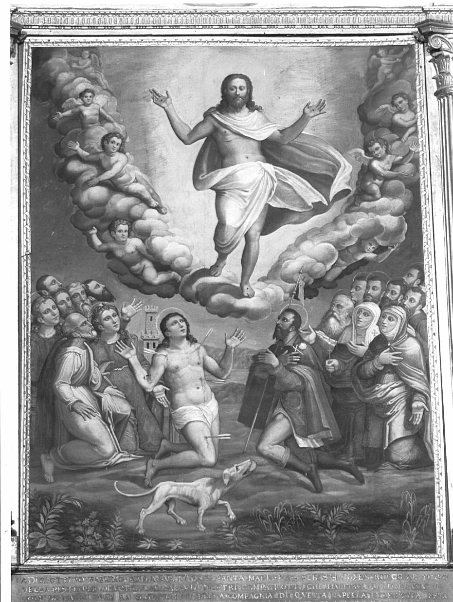 ascensione di Cristo (dipinto, opera isolata) - ambito genovese (sec. XVI)
