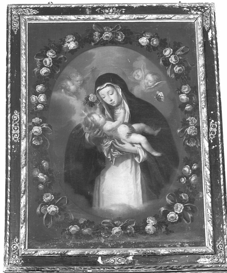 matrimonio mistico di Santa Caterina da Siena (dipinto, opera isolata) - ambito lombardo (sec. XVII)