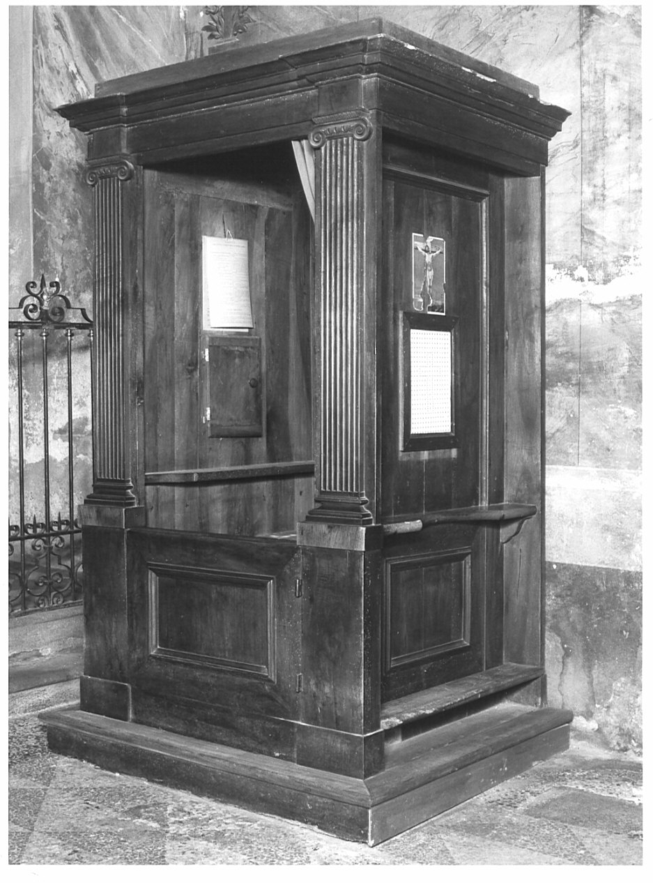 confessionale, opera isolata - bottega lombarda (sec. XIX)