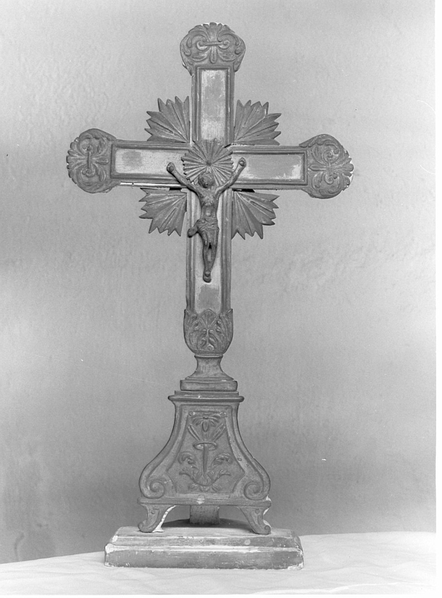 croce d'altare, opera isolata - bottega lombarda (sec. XIX)