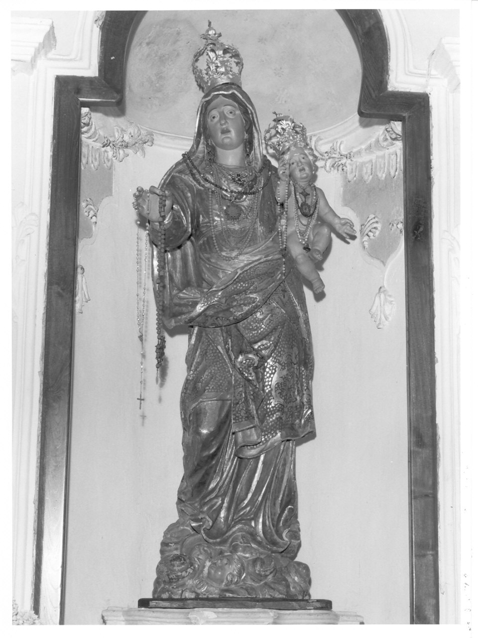 Madonna del Rosario (statua, opera isolata) - ambito lombardo (sec. XVIII)