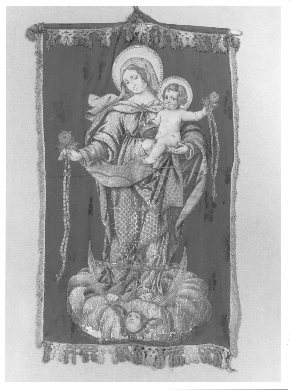 stendardo processionale, opera isolata - ambito lombardo (sec. XVIII)