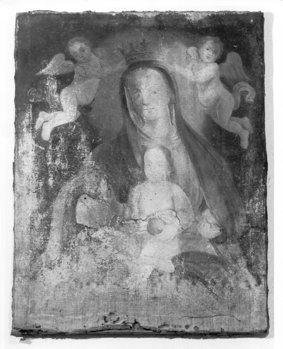 Madonna con Bambino e angeli (dipinto, opera isolata) - ambito lombardo (primo quarto sec. XVI)