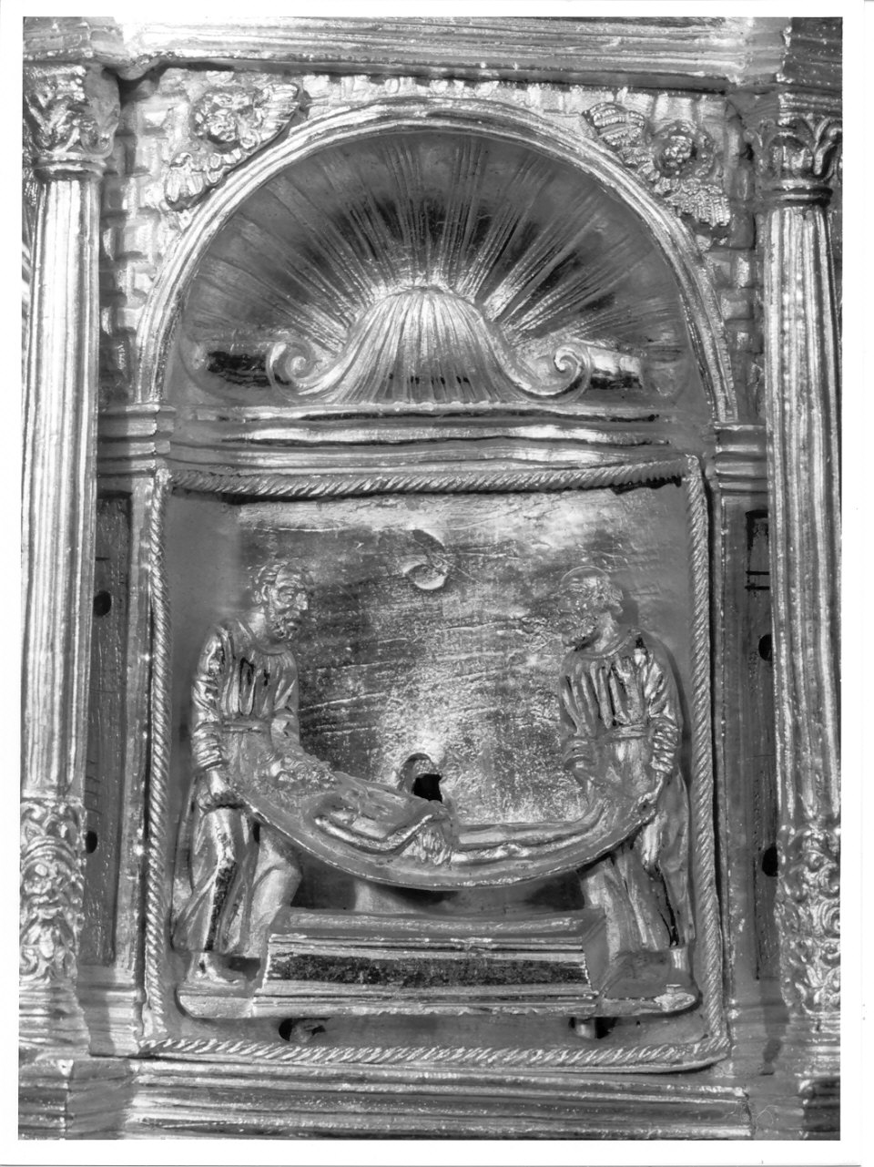 Cristo cade sotto la croce (decorazione plastica, elemento d'insieme) - manifattura palermitana (seconda metà sec. XVI)