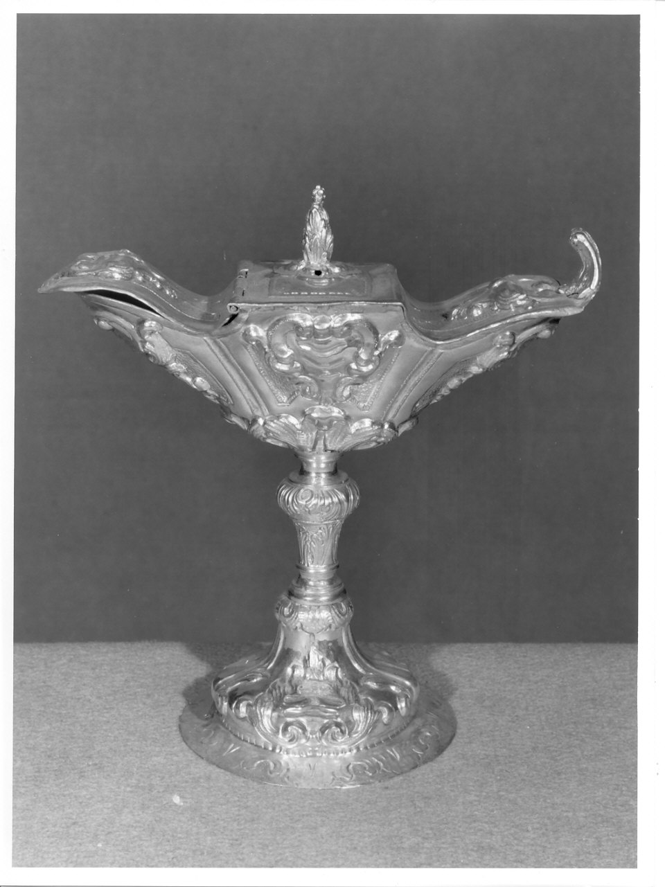 navicella portaincenso, opera isolata - ambito lombardo (sec. XVIII)