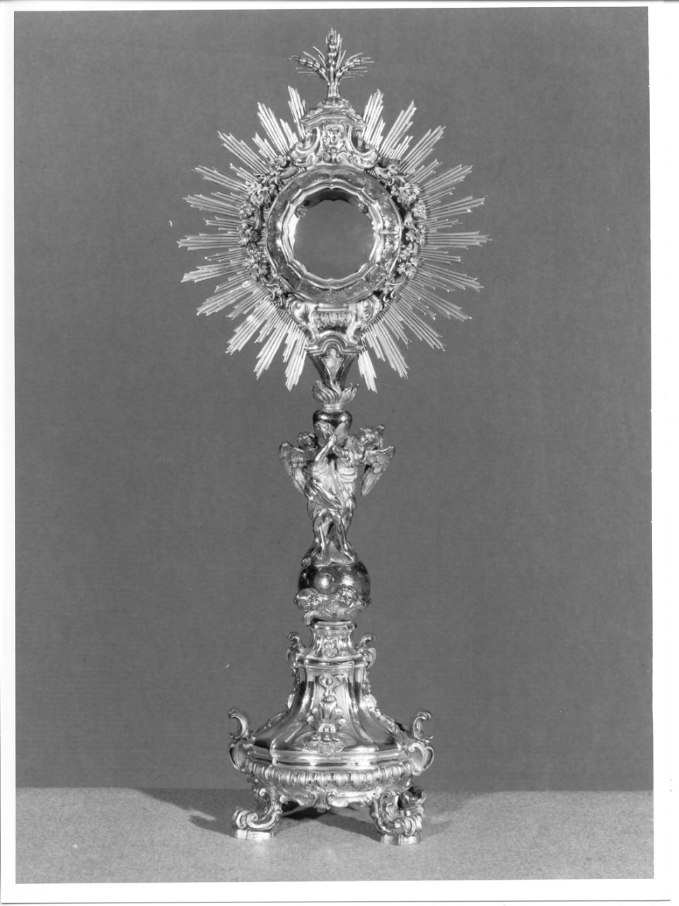 reliquiario-ostensorio, opera isolata - bottega napoletana (sec. XVIII)