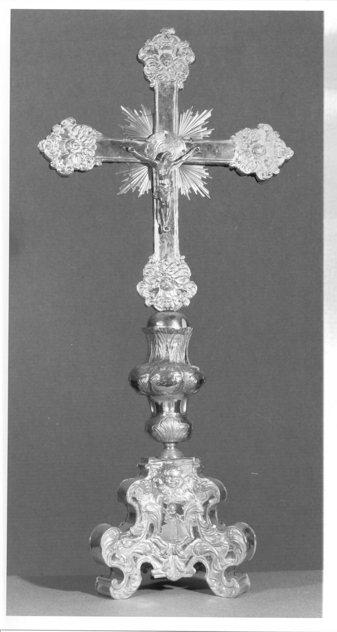 croce d'altare, opera isolata - ambito lombardo (sec. XVIII)