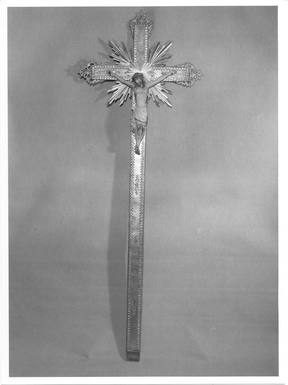 croce processionale, opera isolata - ambito lombardo (sec. XIX)