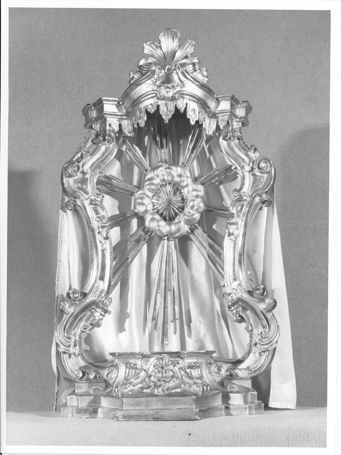 tronetto per esposizione eucaristica, opera isolata - ambito lombardo (sec. XVIII)