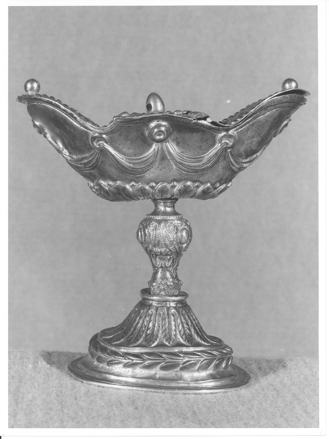 navicella portaincenso, opera isolata - ambito lombardo (sec. XVII)