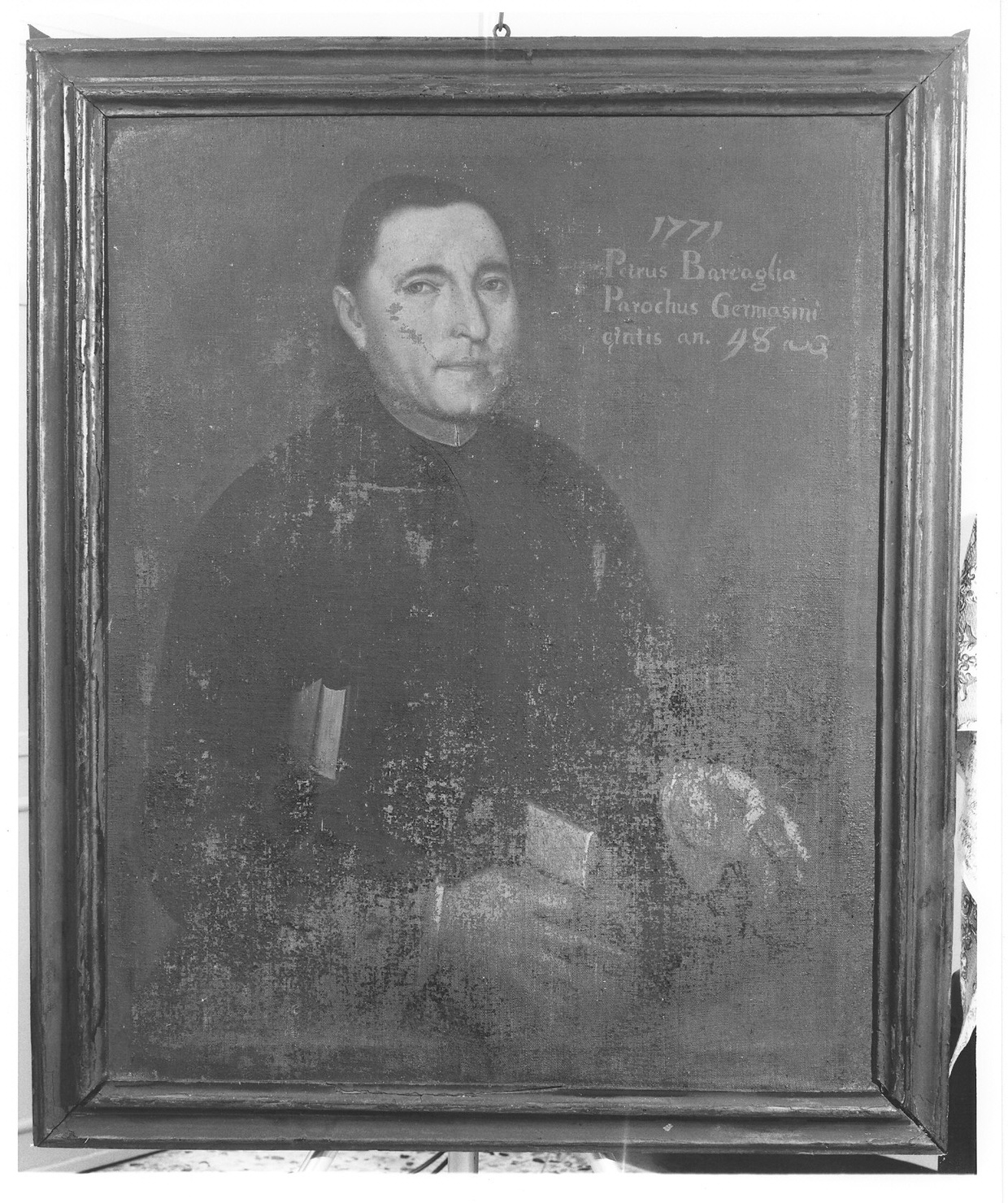 Ritratto di Pietro Barcaglia (dipinto, opera isolata) - ambito lombardo (sec. XVIII)