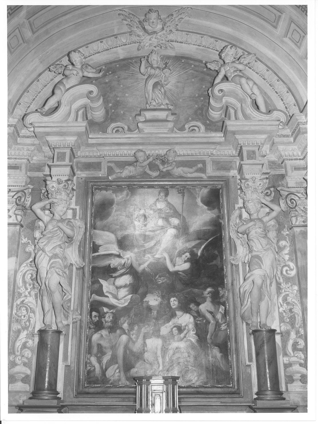 ancona, elemento d'insieme - ambito lombardo (primo quarto sec. XVIII)