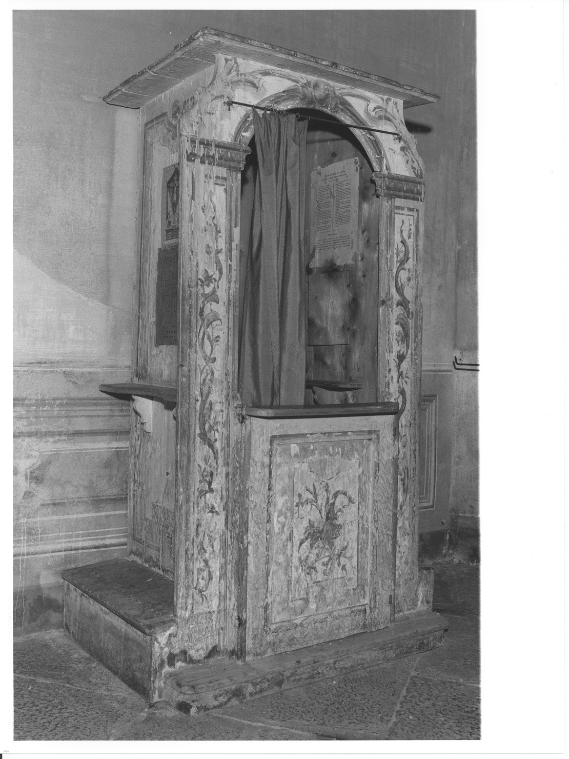 confessionale, opera isolata - ambito lombardo (sec. XVIII)