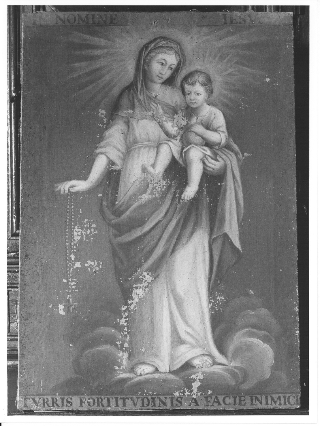 Madonna del Rosario (ex voto, opera isolata) - ambito lombardo (sec. XIX)