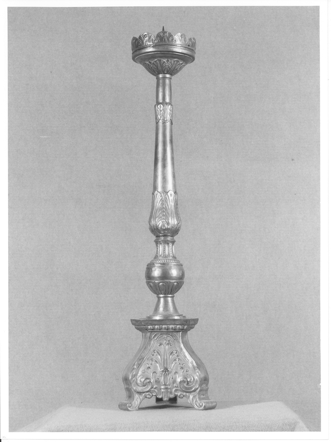 candelabro da chiesa, serie - ambito lombardo (sec. XIX)