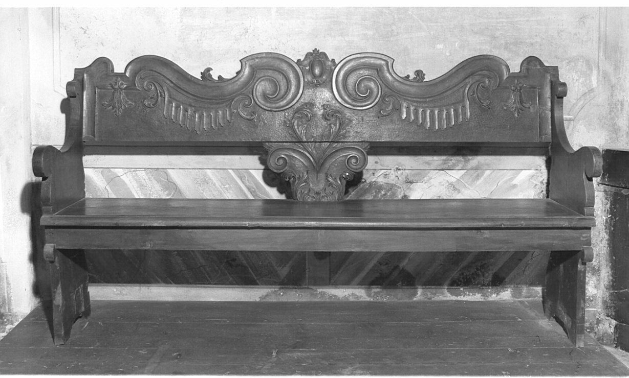 banco da chiesa, opera isolata - bottega lombarda (secc. XIX/ XX)
