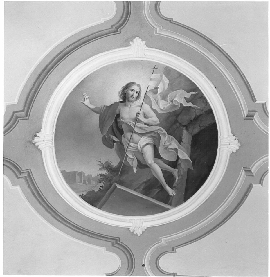 resurrezione di Cristo (dipinto, opera isolata) - ambito lombardo (seconda metà sec. XIX)