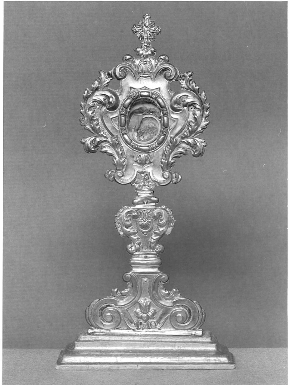 reliquiario - a ostensorio, opera isolata - bottega lombarda (prima metà sec. XVIII)