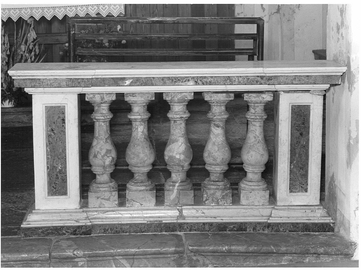 balaustrata, opera isolata - bottega lombarda (sec. XVIII)