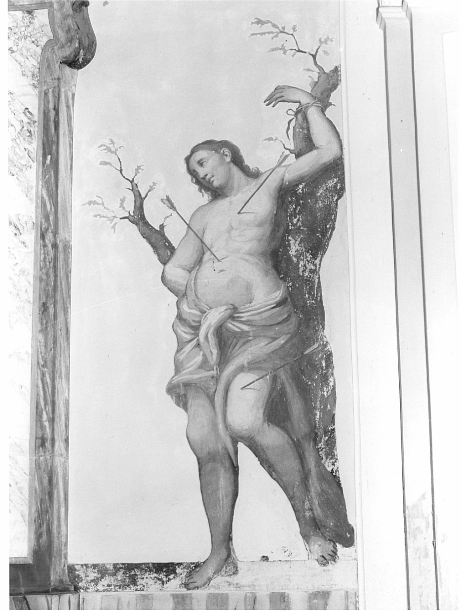 San Sebastiano (dipinto, elemento d'insieme) - ambito lombardo (sec. XVIII)