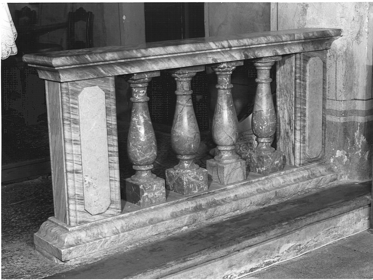 balaustrata, coppia - bottega lombarda (fine/inizio secc. XIX/ XX)