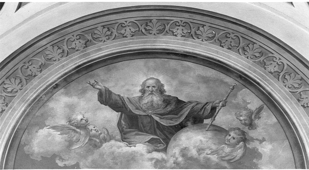 Dio Padre in gloria (dipinto, elemento d'insieme) di Tagliaferri Luigi (attribuito), Tagliaferri Luca (attribuito) (sec. XIX)