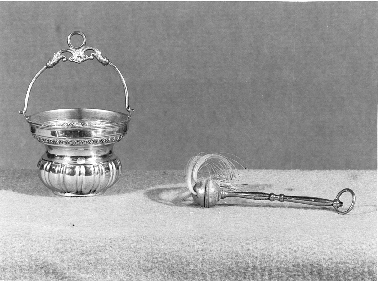 servizio per aspersione, insieme - bottega lombarda (sec. XIX)