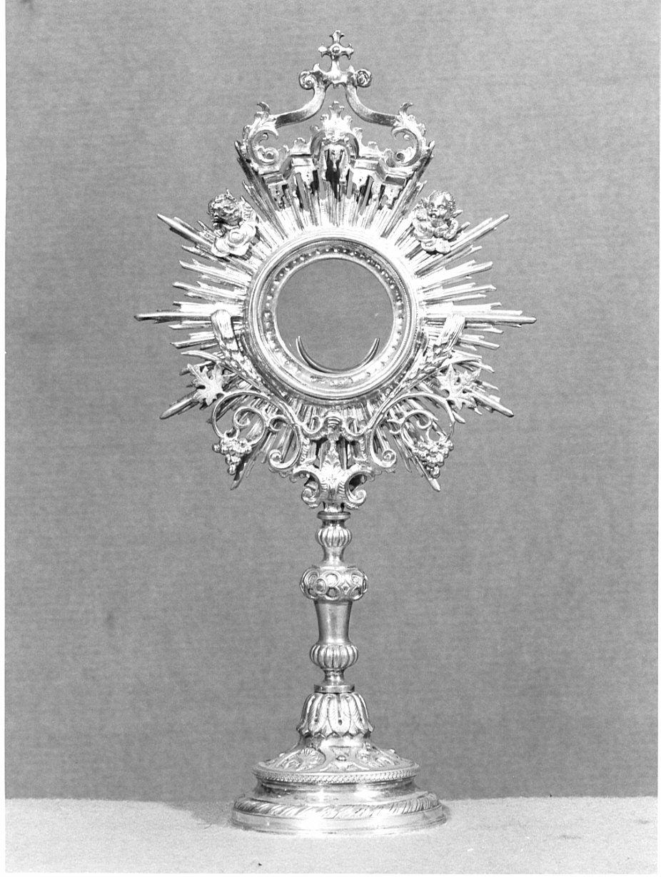ostensorio - a raggiera, opera isolata - bottega lombarda (seconda metà sec. XVIII)