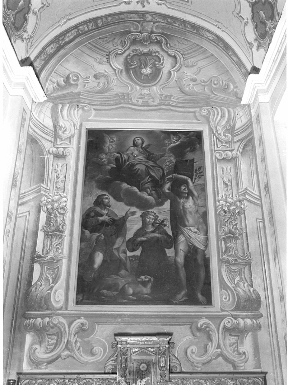 finte architetture (decorazione pittorica, opera isolata) - ambito lombardo (fine/inizio secc. XVII/ XVIII)