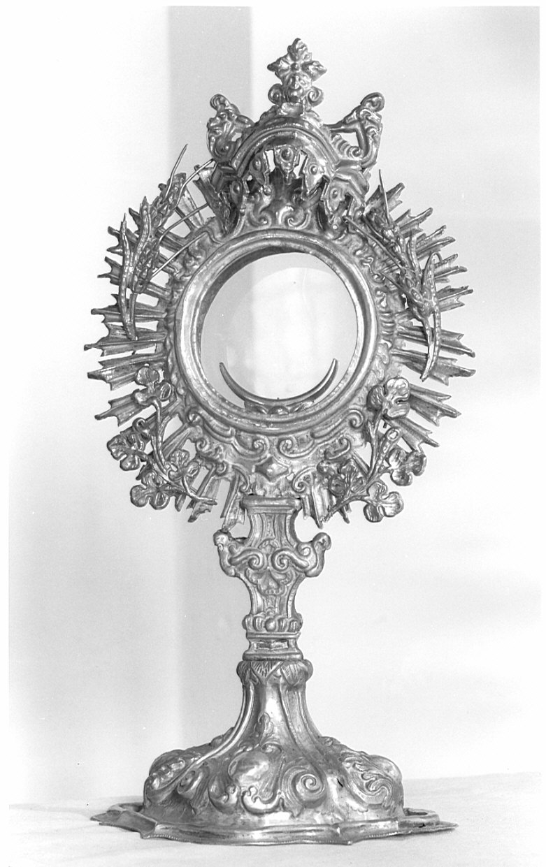 ostensorio - a raggiera, opera isolata - bottega lombarda (sec. XVIII)