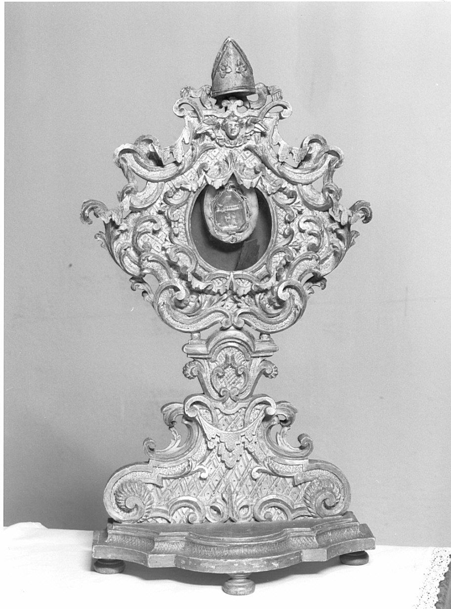 reliquiario - a ostensorio, opera isolata - bottega lombarda (sec. XVIII)