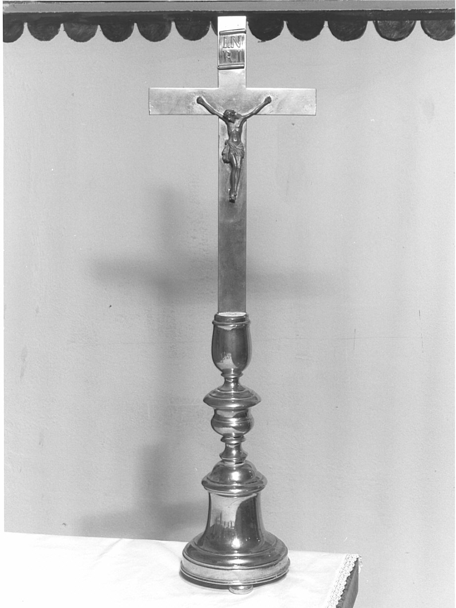 croce d'altare, opera isolata - bottega lombarda (sec. XIX)