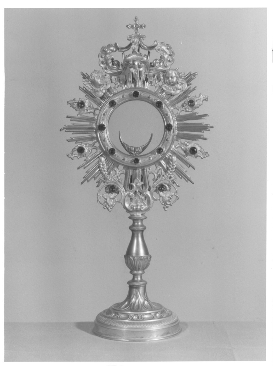ostensorio - a raggiera, opera isolata - bottega comacina (secc. XIX/ XX)