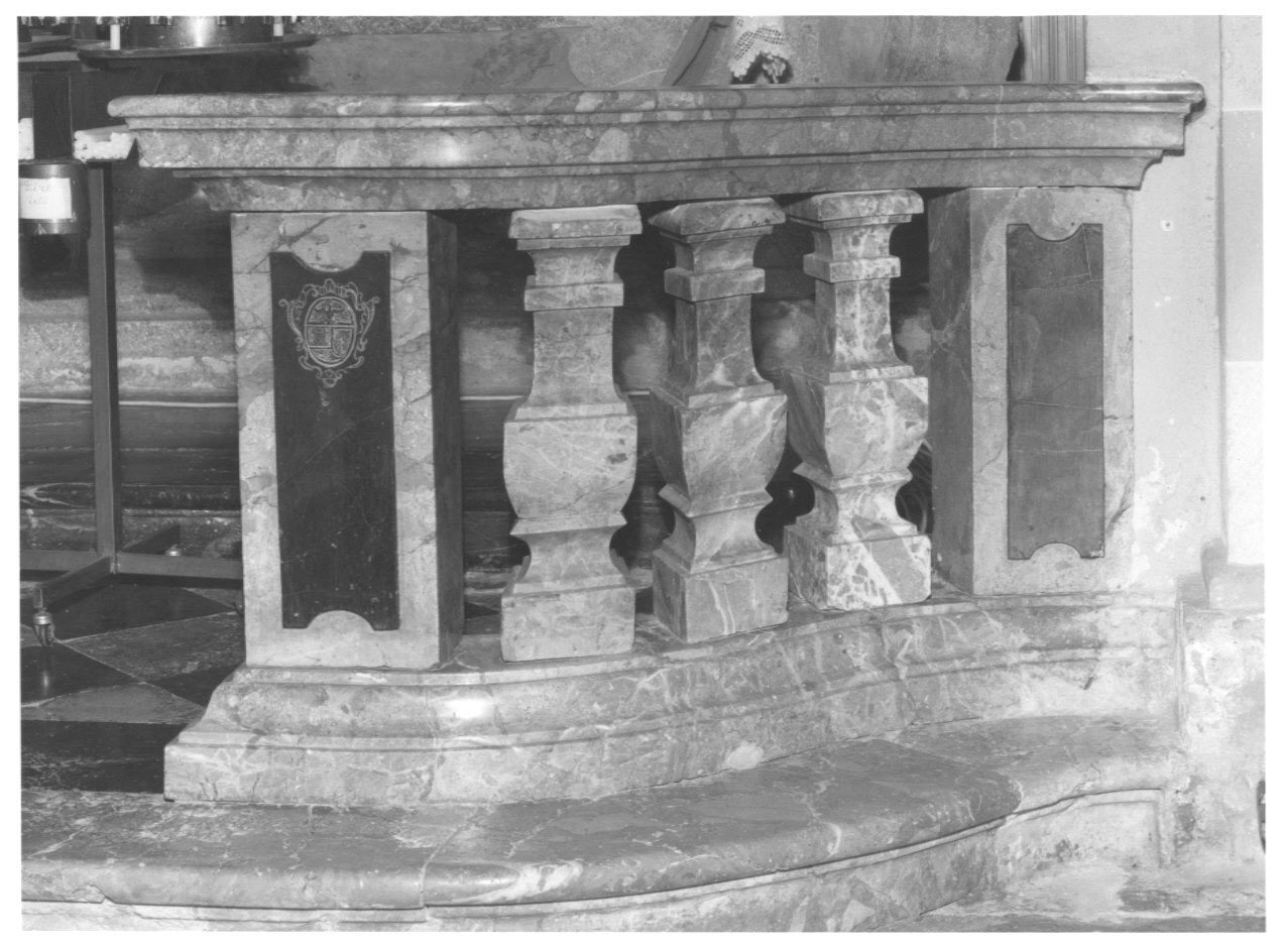 balaustrata - bottega lombarda (prima metà sec. XVIII)