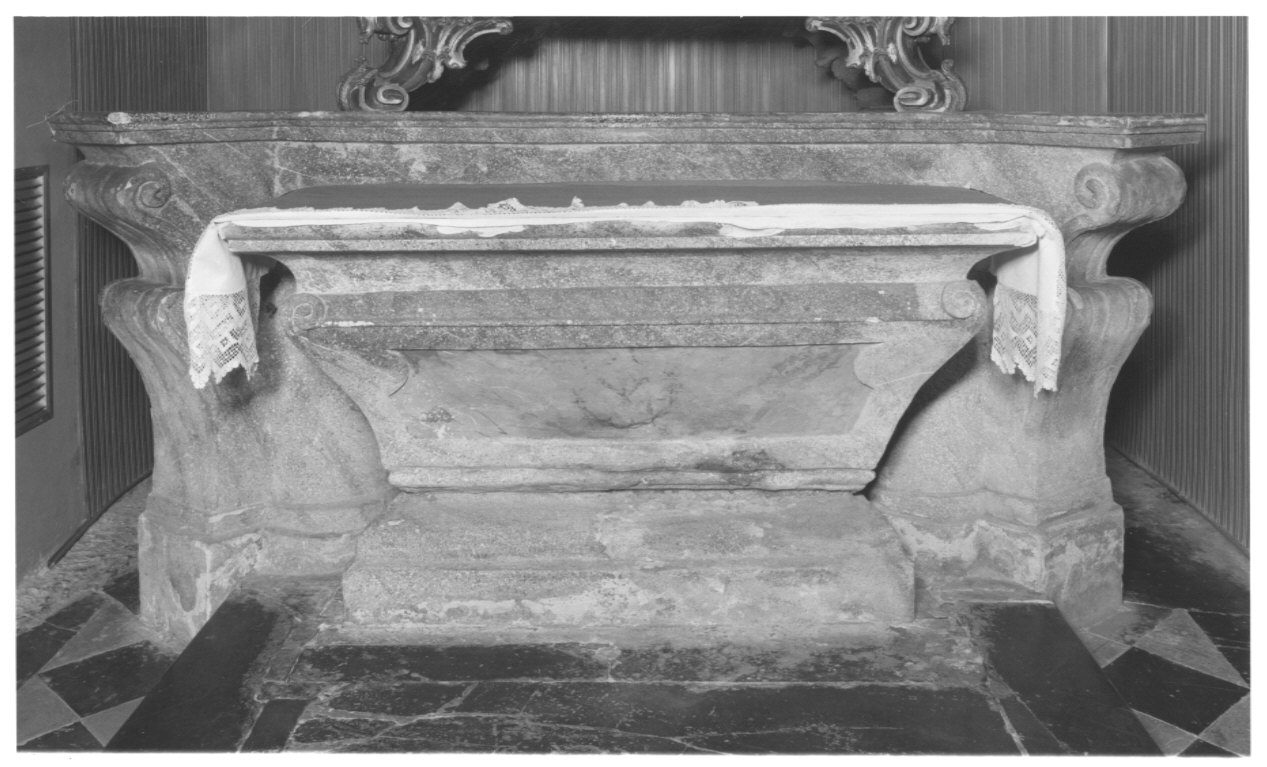 mensa d'altare, opera isolata - bottega lombarda (prima metà sec. XVIII)