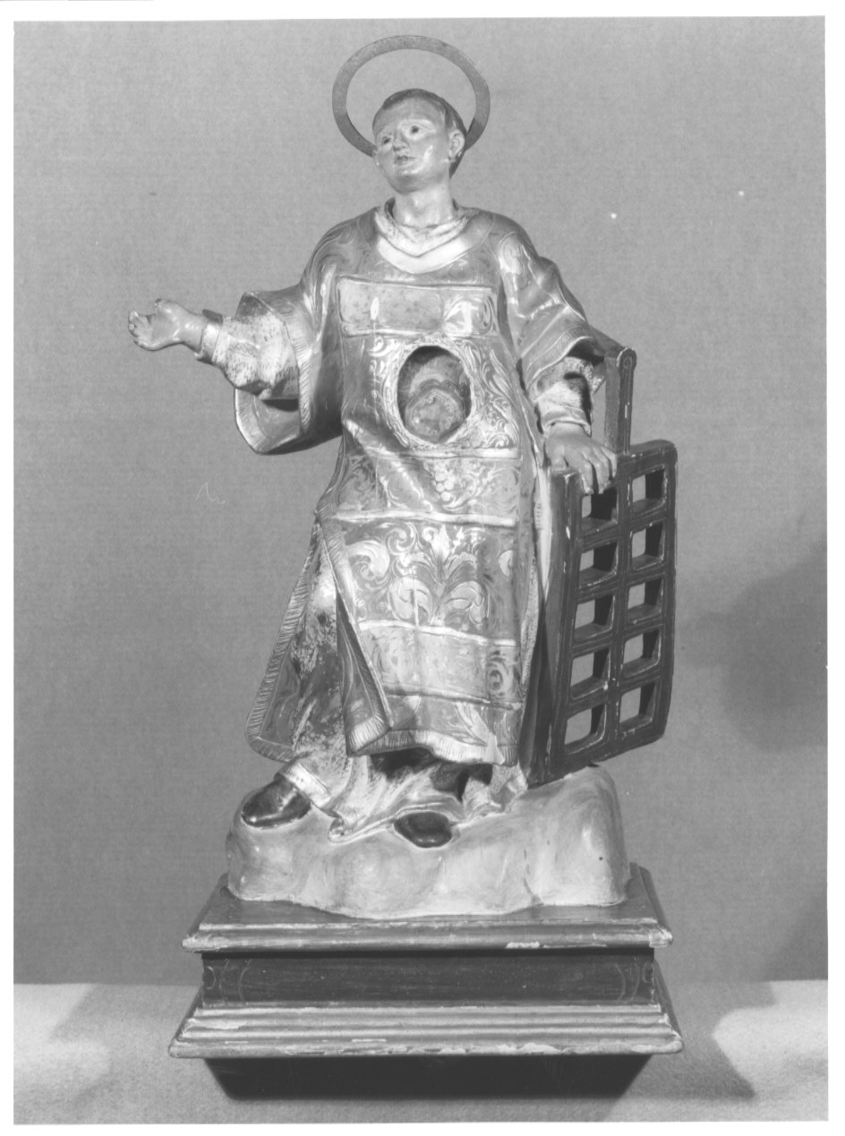 San Lorenzo (reliquiario - a statua, opera isolata) - bottega lombarda (seconda metà sec. XVII)