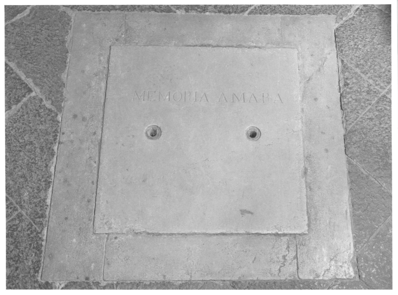 lapide commemorativa, opera isolata - bottega lombarda (prima metà sec. XX)