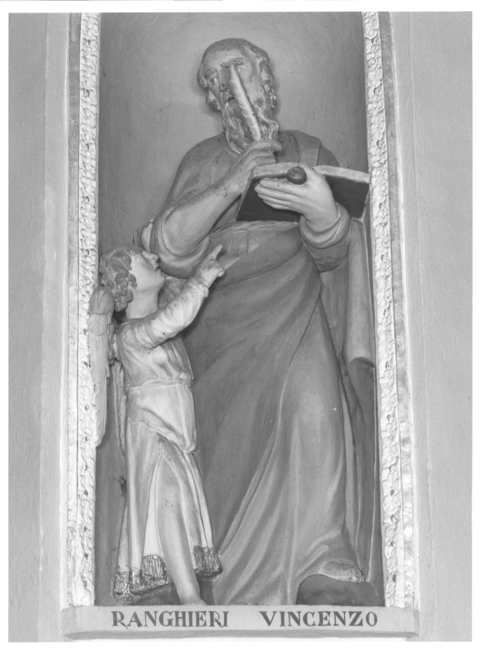 San Matteo Evangelista (statua, elemento d'insieme) - bottega lombarda (seconda metà sec. XVII)