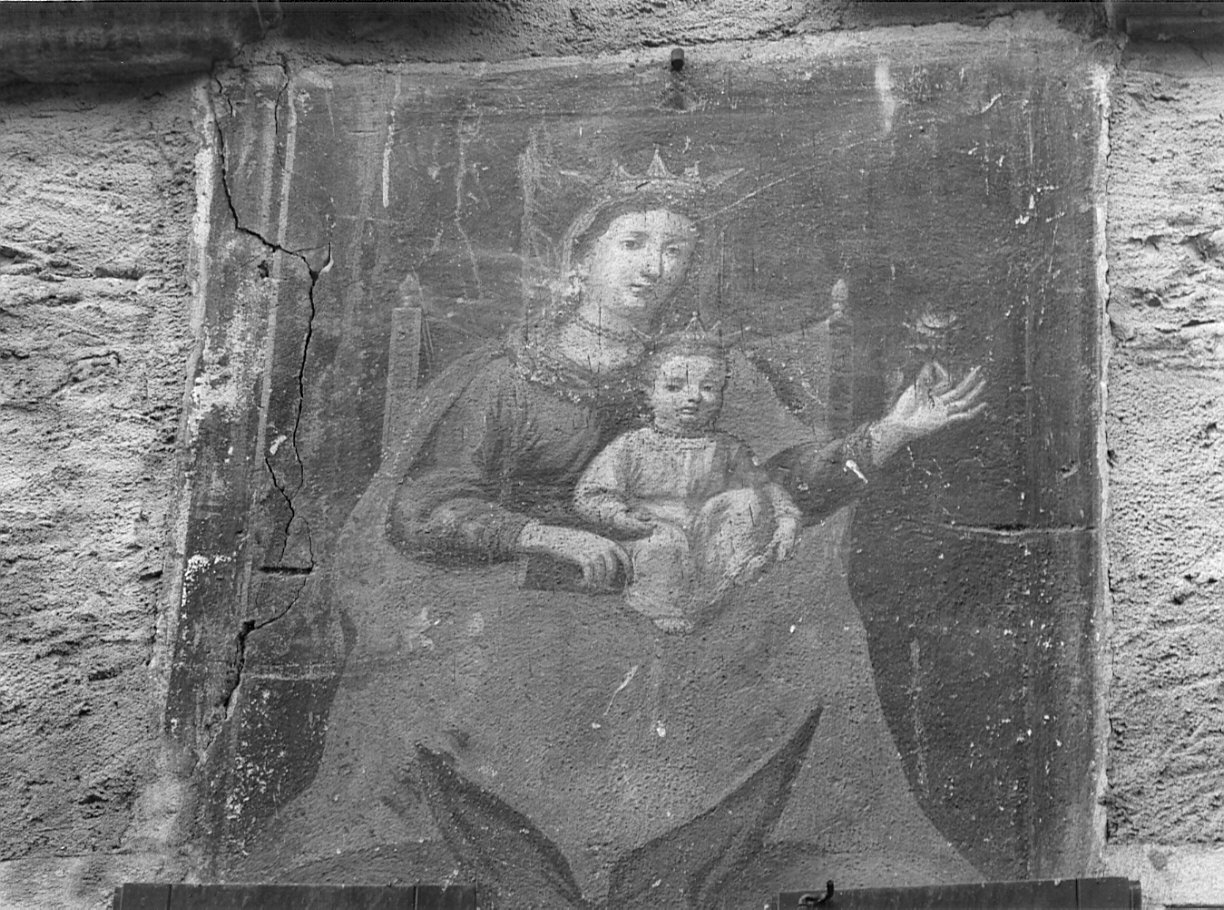 Madonna in trono con Bambino (dipinto, opera isolata) - ambito lombardo (prima metà sec. XIX)