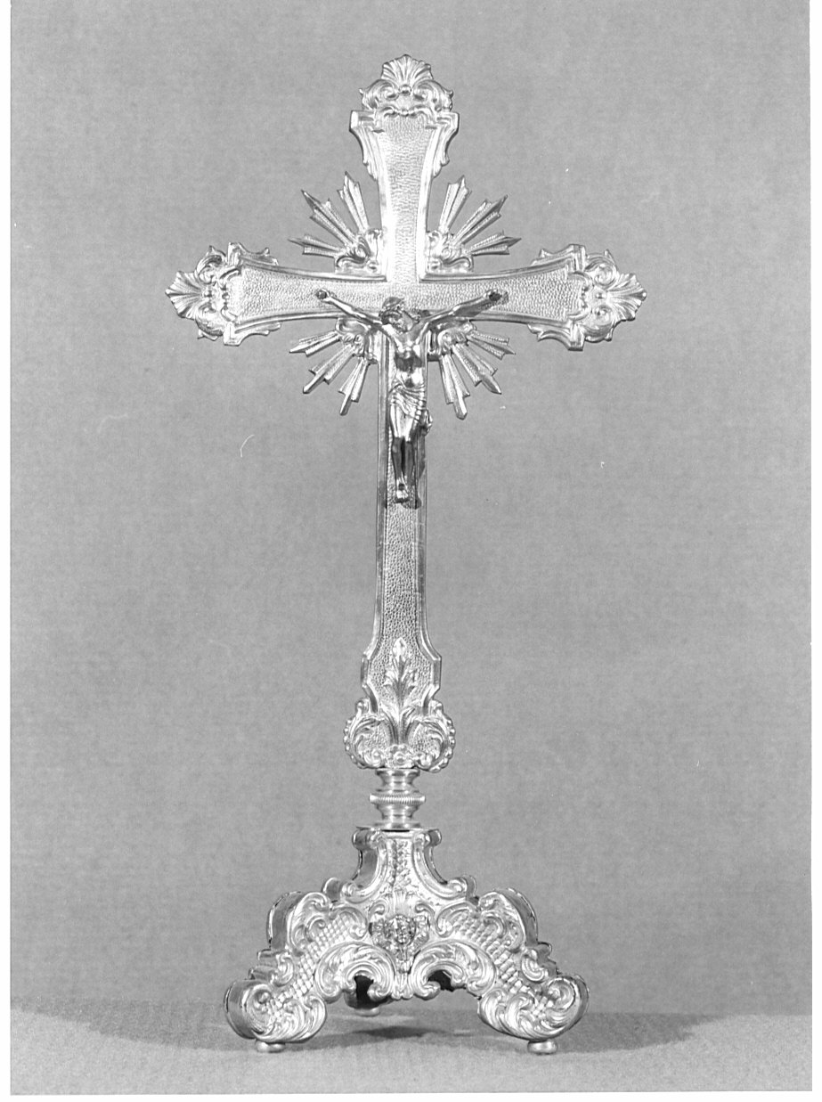 croce d'altare, opera isolata - bottega lombarda (primo quarto sec. XX)