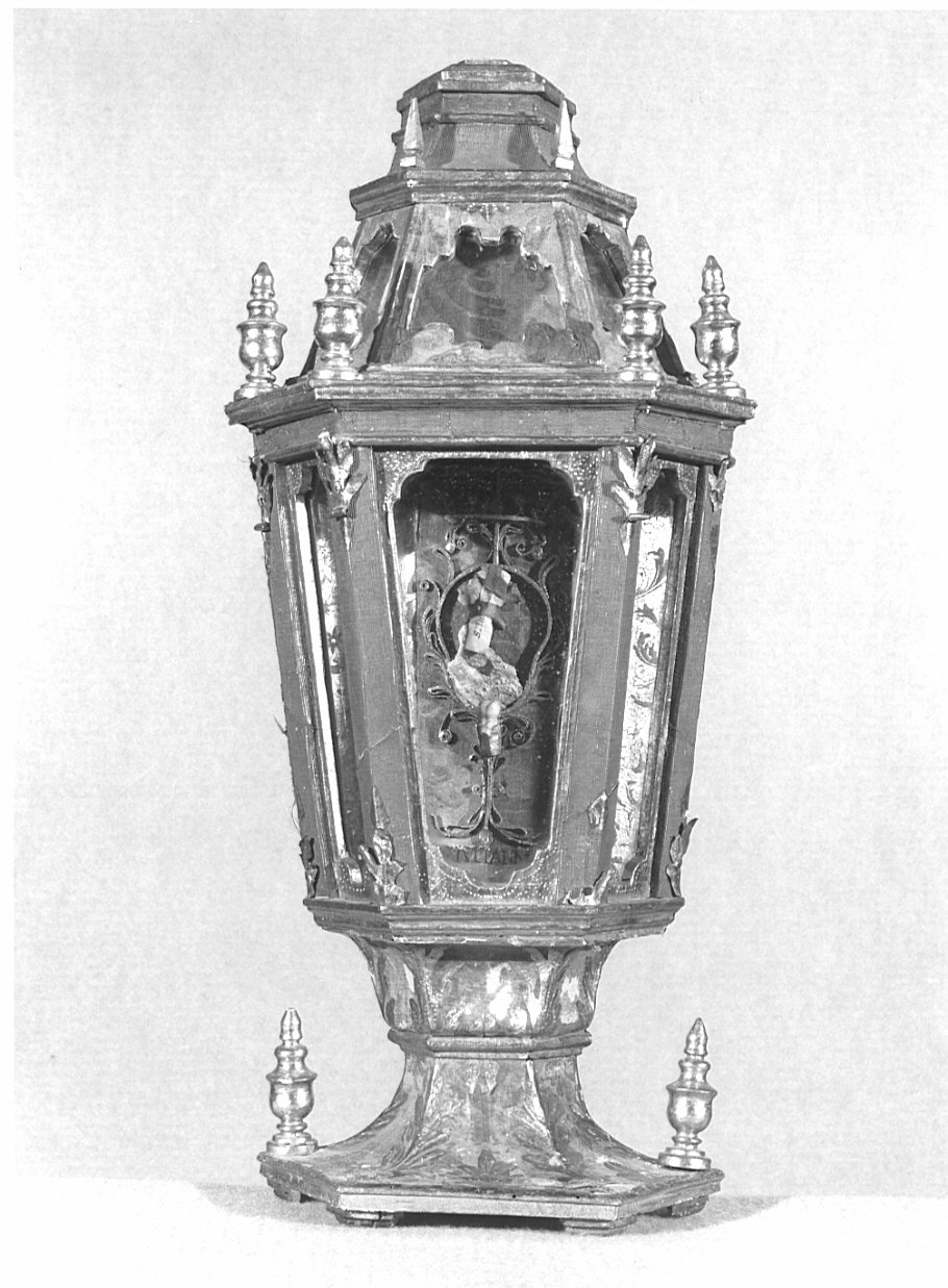 reliquiario, opera isolata - bottega lombarda (sec. XVIII)