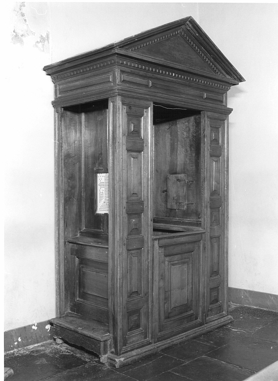 confessionale, opera isolata - bottega lombarda (seconda metà sec. XIX)